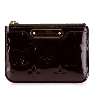 Louis Vuitton Vernis Patent Pochette NM Wallet Amaranth Purple